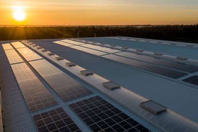 industrial solar setup